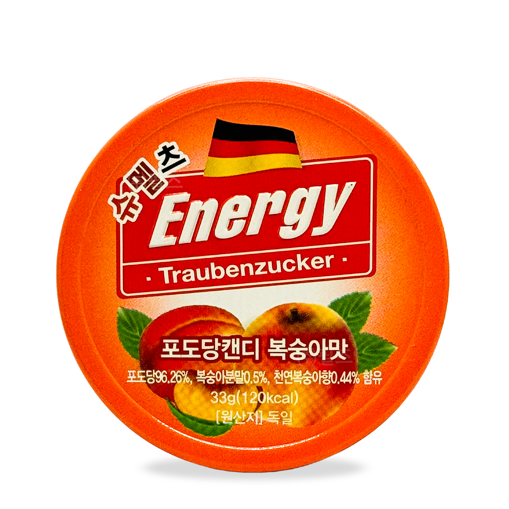슈멜츠 에너지포도당캔디 복숭아맛 [33g]