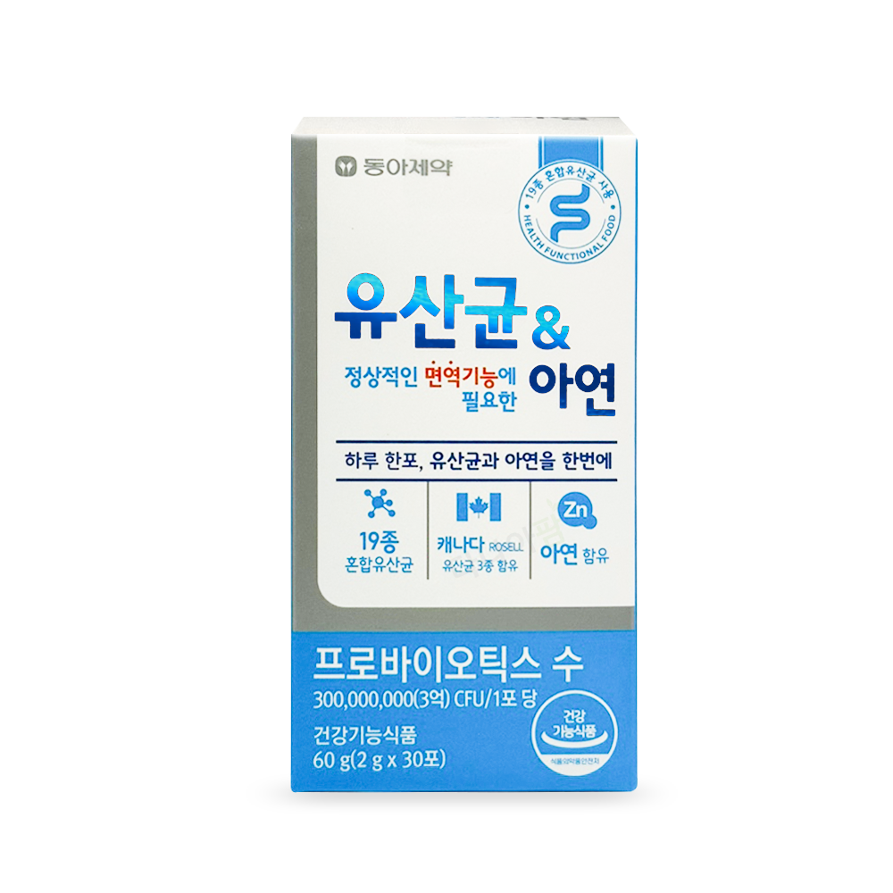 유산균 정상적인 면역기능에 필요한 아연 [60포]