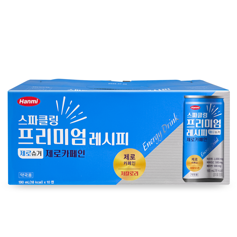 한미 프리미엄 레시피 스파클링 제로카페인 [190ml 1캔]