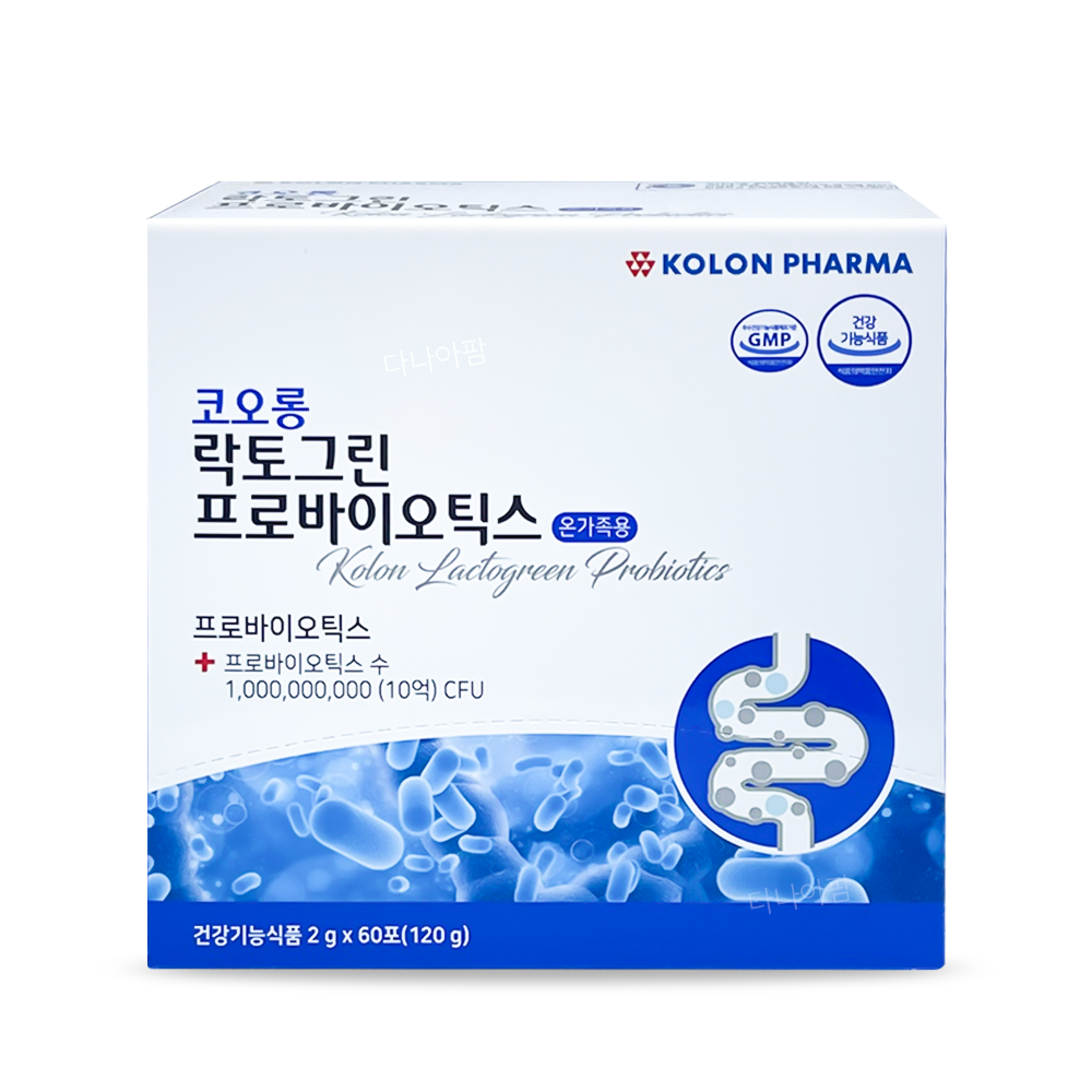 코오롱 락토그린 프로바이오틱스 온가족용 [60포]